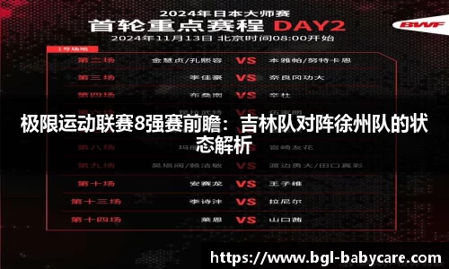 极限运动联赛8强赛前瞻：吉林队对阵徐州队的状态解析